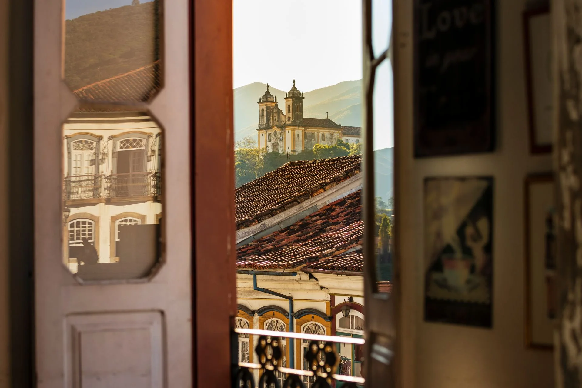 Historic view of Ouro Preto, Minas Gerais, Brazil